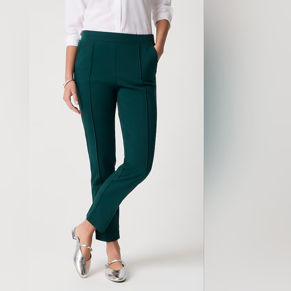 J. Crew Dark Green Ankle Pants